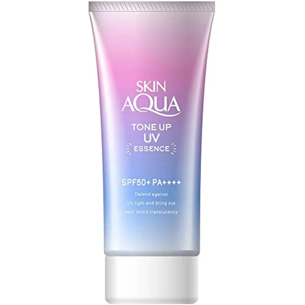 Солнцезащитная эссенция для лица Rohto Skin Aqua Tone Up Essence SPF50+ PA+++
