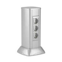 Миниколонна алюминиевая 0,35 м, цвет светло-серебристый металлик