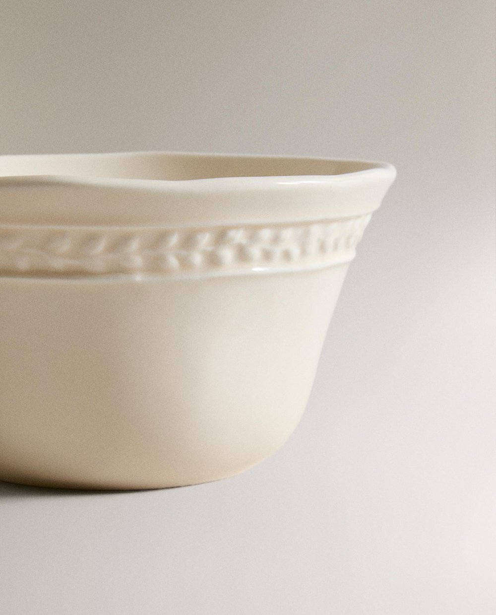 Zara Home миска из каменной керамики, цвет кремовый, 11.3 см