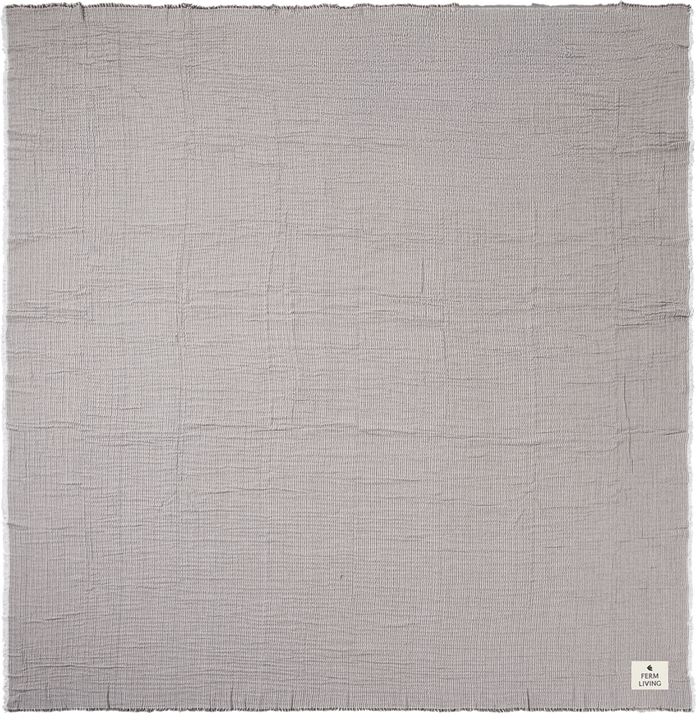 Покрывало Ferm Living Fino, хлопок, 240 250 см, синий