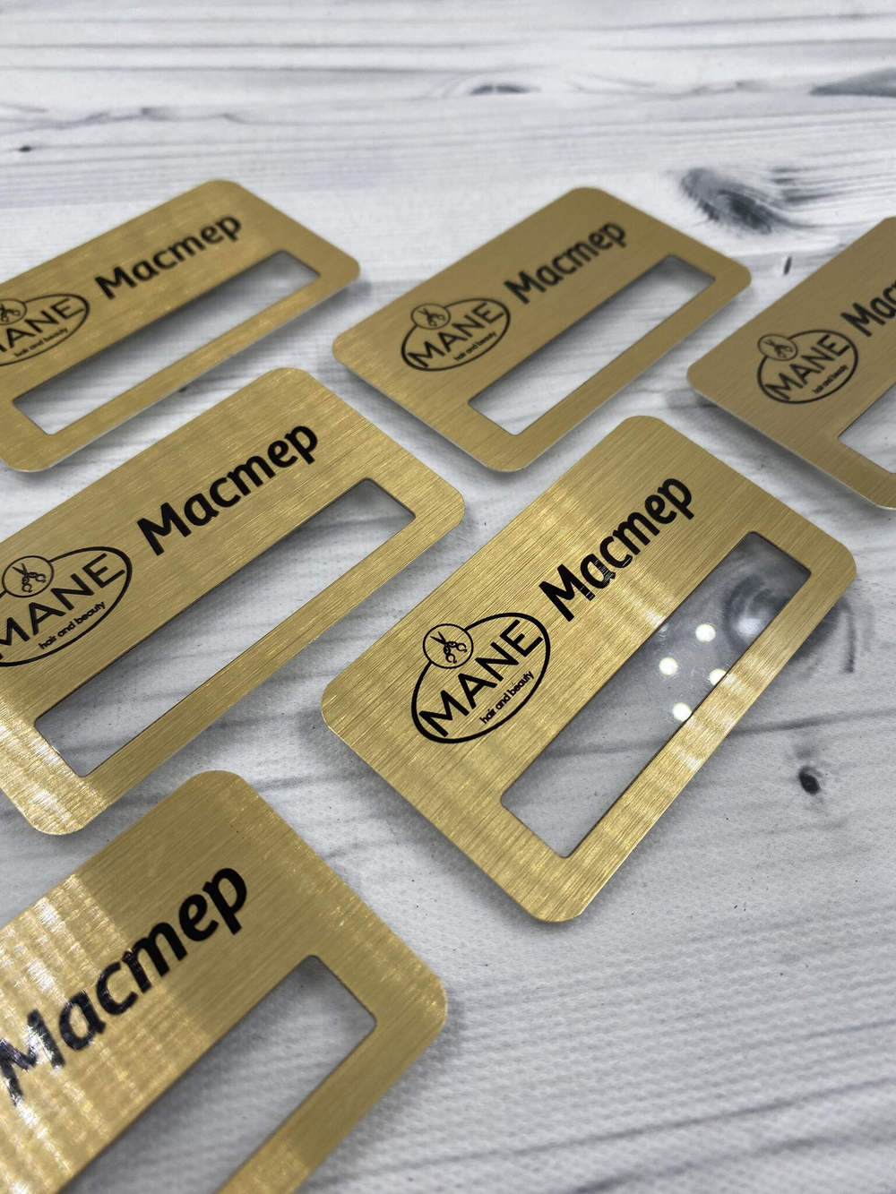 Бейдж металл 70х40мм с окном