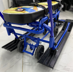 Снегокат 507 высокий SNOWKAT TWINS BABY Wheel для двоих, с 2 склад спинк. П-обр толк. колёса Жирафик