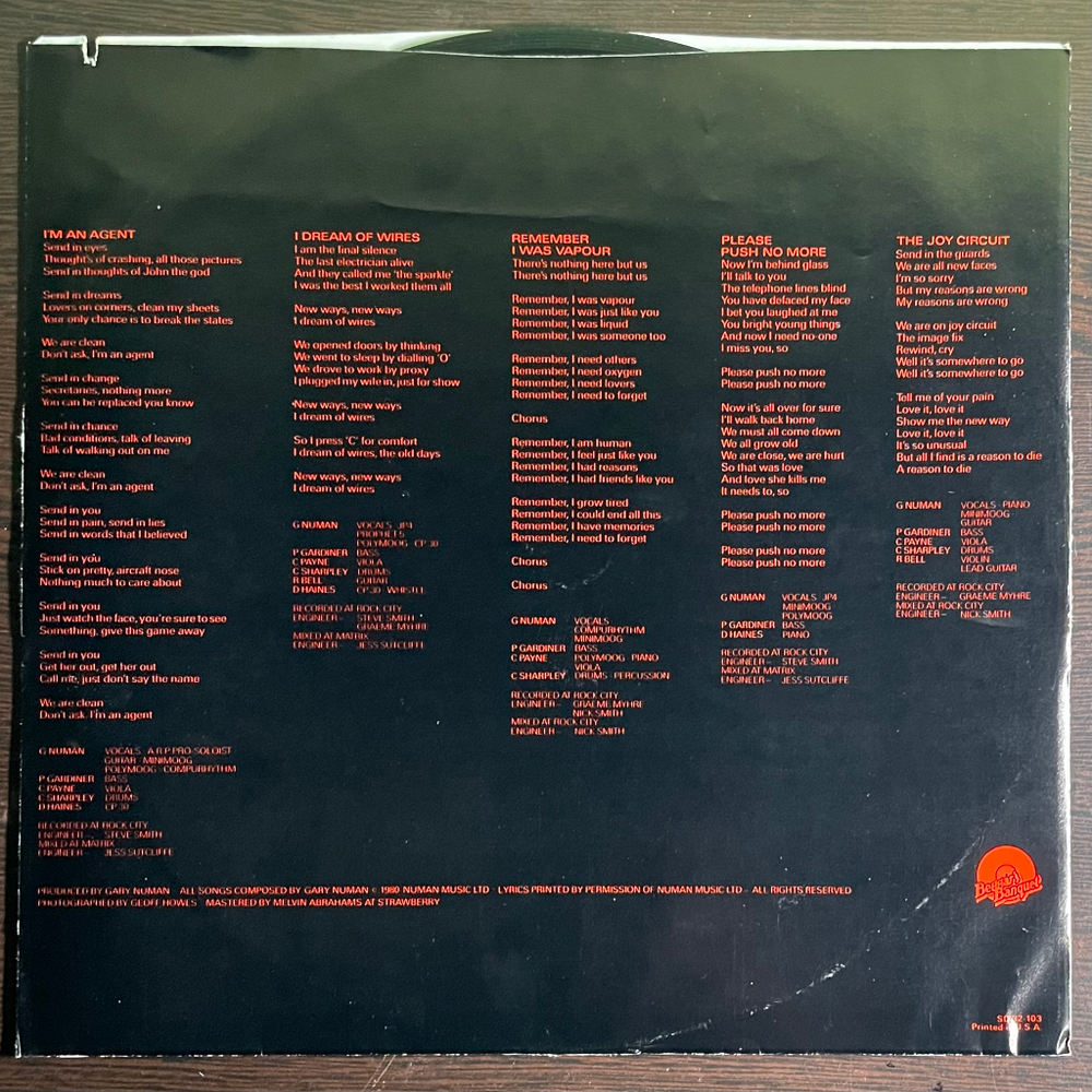 Gary Numan ‎– Telekon (США 1980г.)