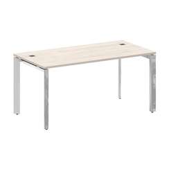 Onix Direct Lux Стол руководителя П-обр. м/к M-O.MP-SRR-4.8 Денвер Светлый/Нержавеющая Сталь/Хром 15