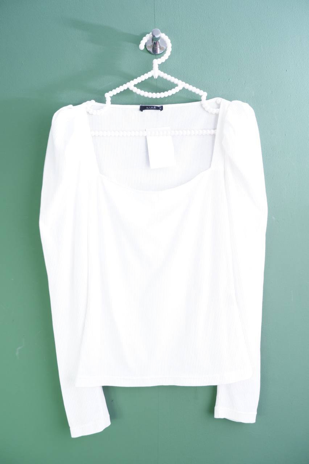 Футболка Lime в рубчик, маркировка XS, визуально на 42 размер