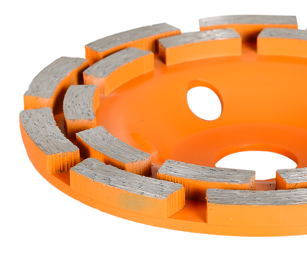 Чашка алмазная зачистная, 125 мм, двухрядная Вихрь