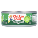 Chicken of the Sea, легкие кусочки тунца, в воде, 142 г (5 унций)