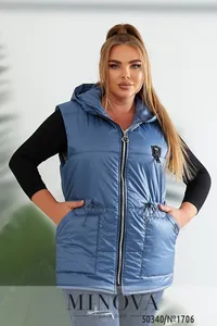 Жилет 1706-джинс Minova