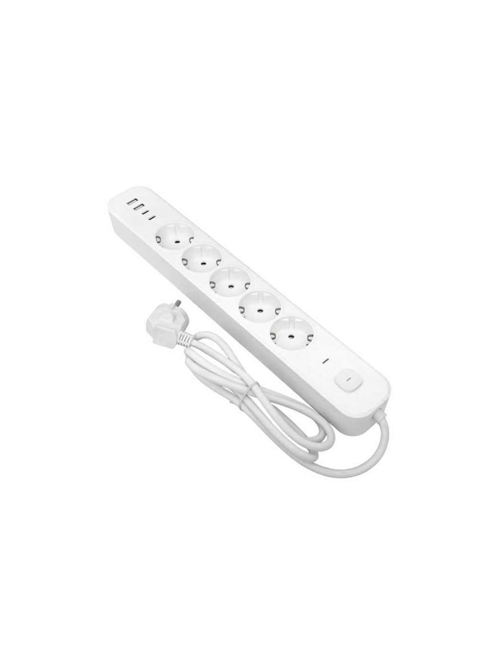 Удлинитель 5х5м IP20 2USB 2.4А+2type-C LUX 1.5кв.мм EKF UBA-LUX-505-TC
