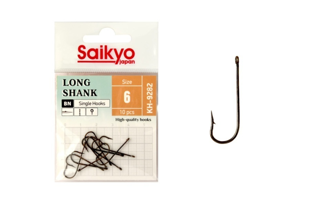 Крючки для рыбалки Saikyo KH-9282 BN LONG SHANK