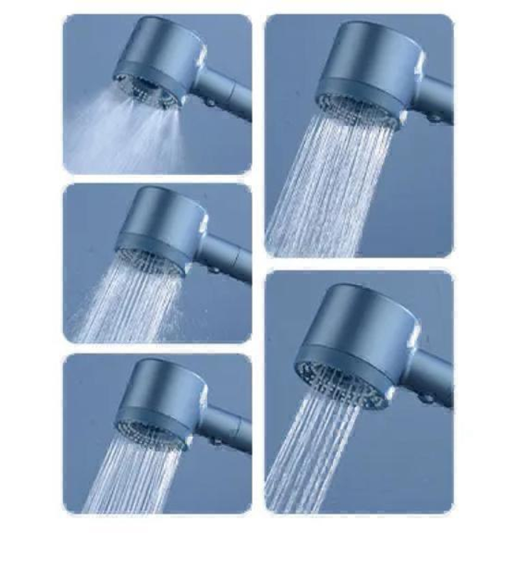 Массажная лейка для душа с фильтром и кнопкой «стоп»: 5 режимов комфорта и высокого давления