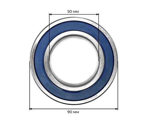 Подшипник 180210 (6210 2RS) (коленвал R180)