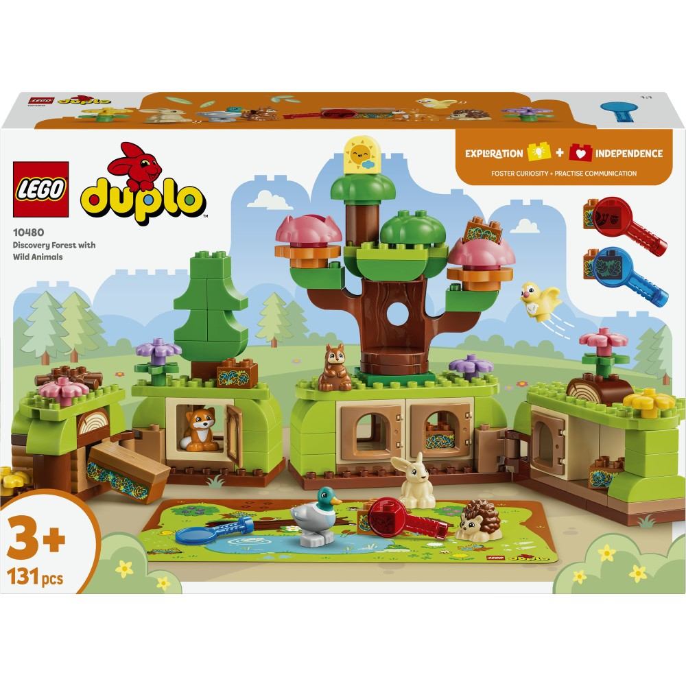 Конструктор LEGO DUPLO Town 10480 Лес первооткрывателей с дикими животными — фото 2