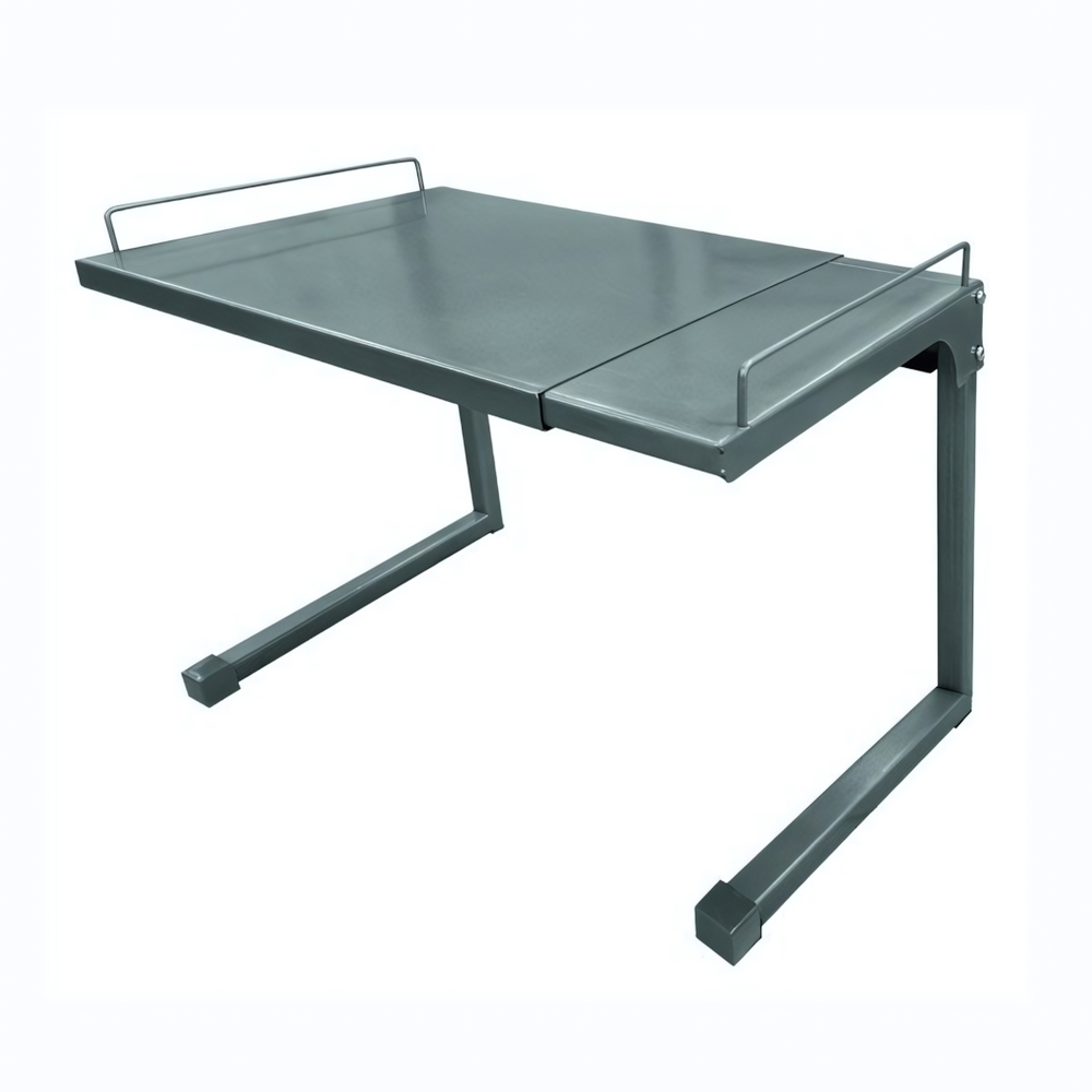 Этажерка для микроволновой печи раздвижная арт.ЭДМ13 цв.серый 470х320х350 мм