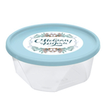 Контейнер для продуктов круглый 0,4л (голубой)