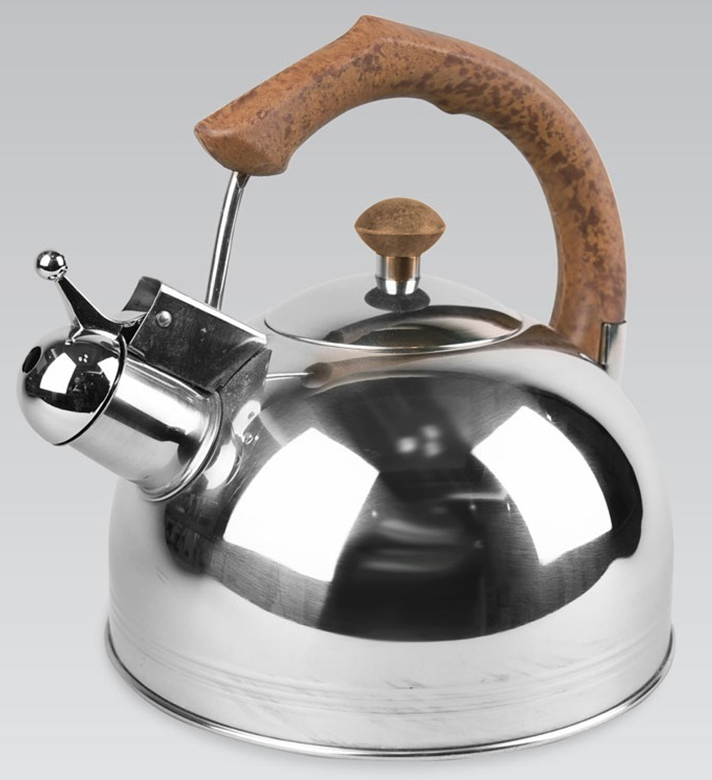 MR-1307-BROWN Чайник мет.Basic 3 л