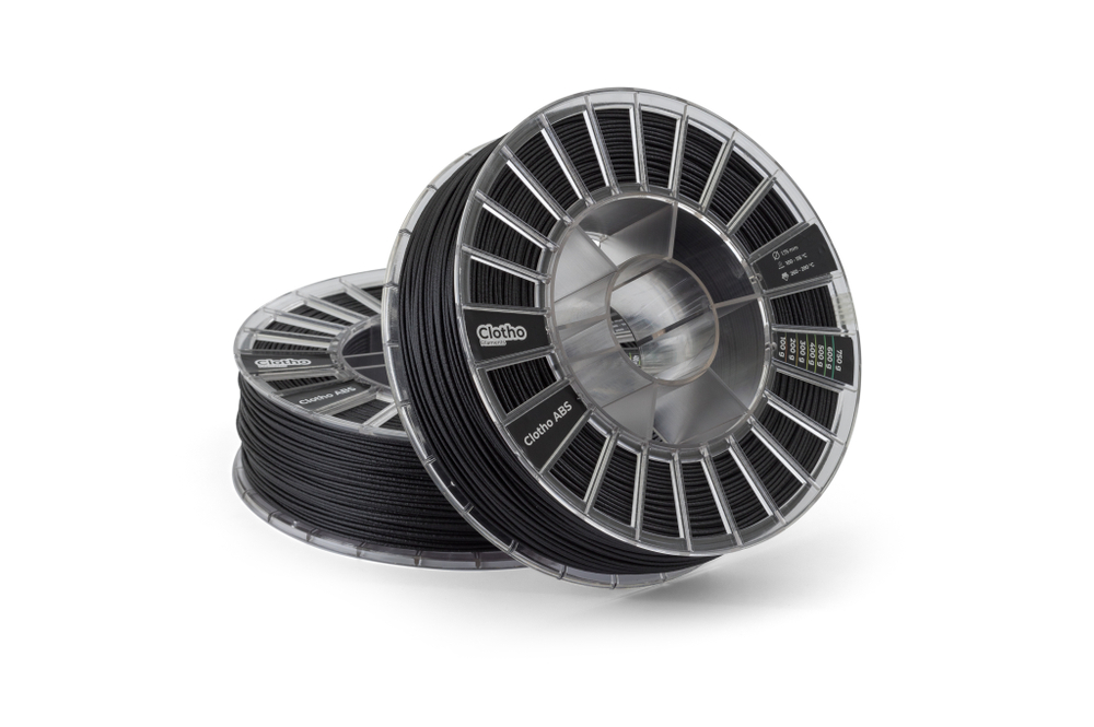 Пластик для 3D-принтеров, Clotho Filaments, Clotho ABS, GF-13, черный, 1,75 мм, 750