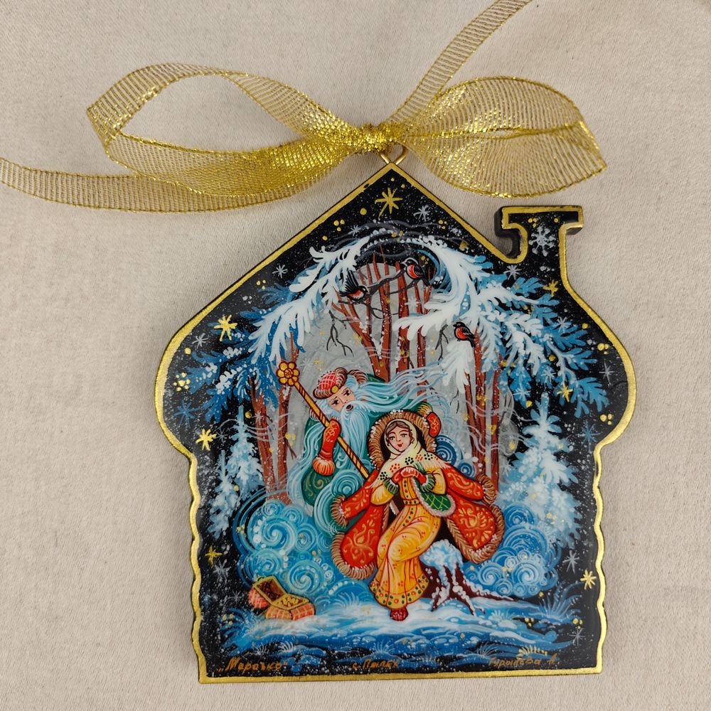 Сувенир Матрешка &quot;Москва&quot; с росписью Палех в подарочной коробке