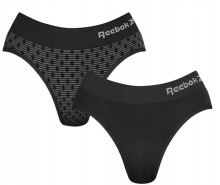 Спортивные трусы Reebok Seamless Brief ALLIS Womens 2P - black/essential grey spot