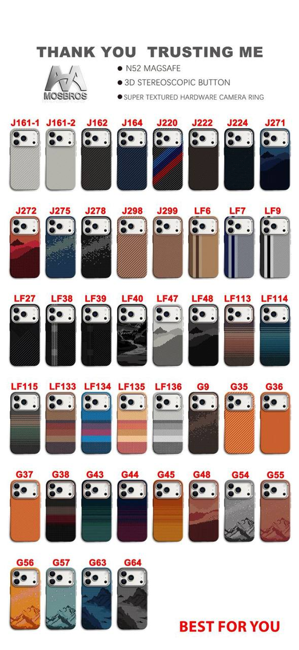 Mosbros carbon Magsafe IPhone 15