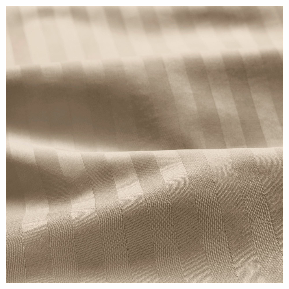 Комплект постельного белья IKEA NATTJASMIN (НАТТЭСМИН ), Односпальный, Светло-бежевый, 150x200, 50x80 см