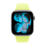 Умные часы Apple Watch Series 11 GPS, 42mm, Space Gray Aluminium Case with Neon Yellow Sport Band, M/L