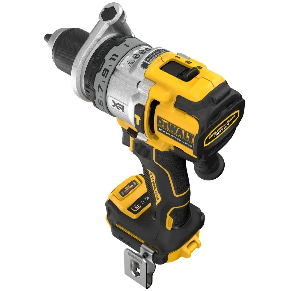 Высоконагрузочная ударная дрель-шуруповерт аккумуляторная DeWalt DCD1007NT 20В, 2250 об/мин, 169 Нм, 38250 уд/мин, без АКБ и ЗУ, с ящик для инструментов