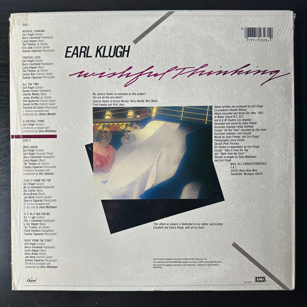 Earl Klugh – Wishful Thinking (США 1984г.)