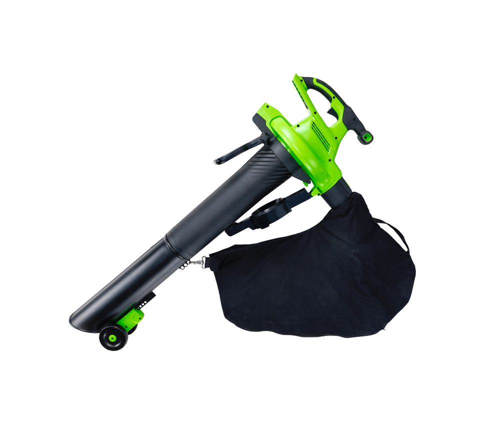 Аккумуляторный воздуходув пылесос Greenworks GD40BVK8, (2406907UH) ,40v, АКБ 8 А·ч и ЗУ