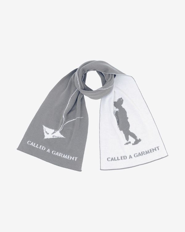 Шарф Kite Reversible Серо-молочный - фото 1