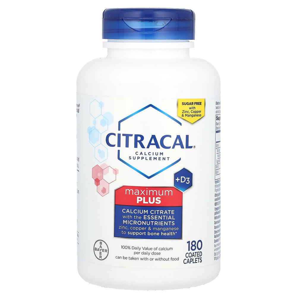 Citracal, Maximum Plus + D3, 180 капсул в оболочке