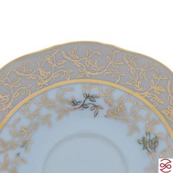 Кофейный сервиз мокко Queen's Лист Бежевый 6 персон 15 предметов