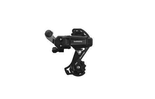Переключатель задний Shimano Tourney, TY200, GS, 6/7 скоростей, крепление на болт, черный, без упаковки