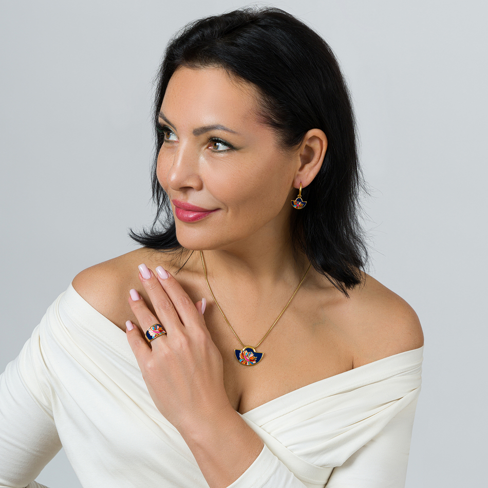 Серьги Fiore Luna AE03599-4A