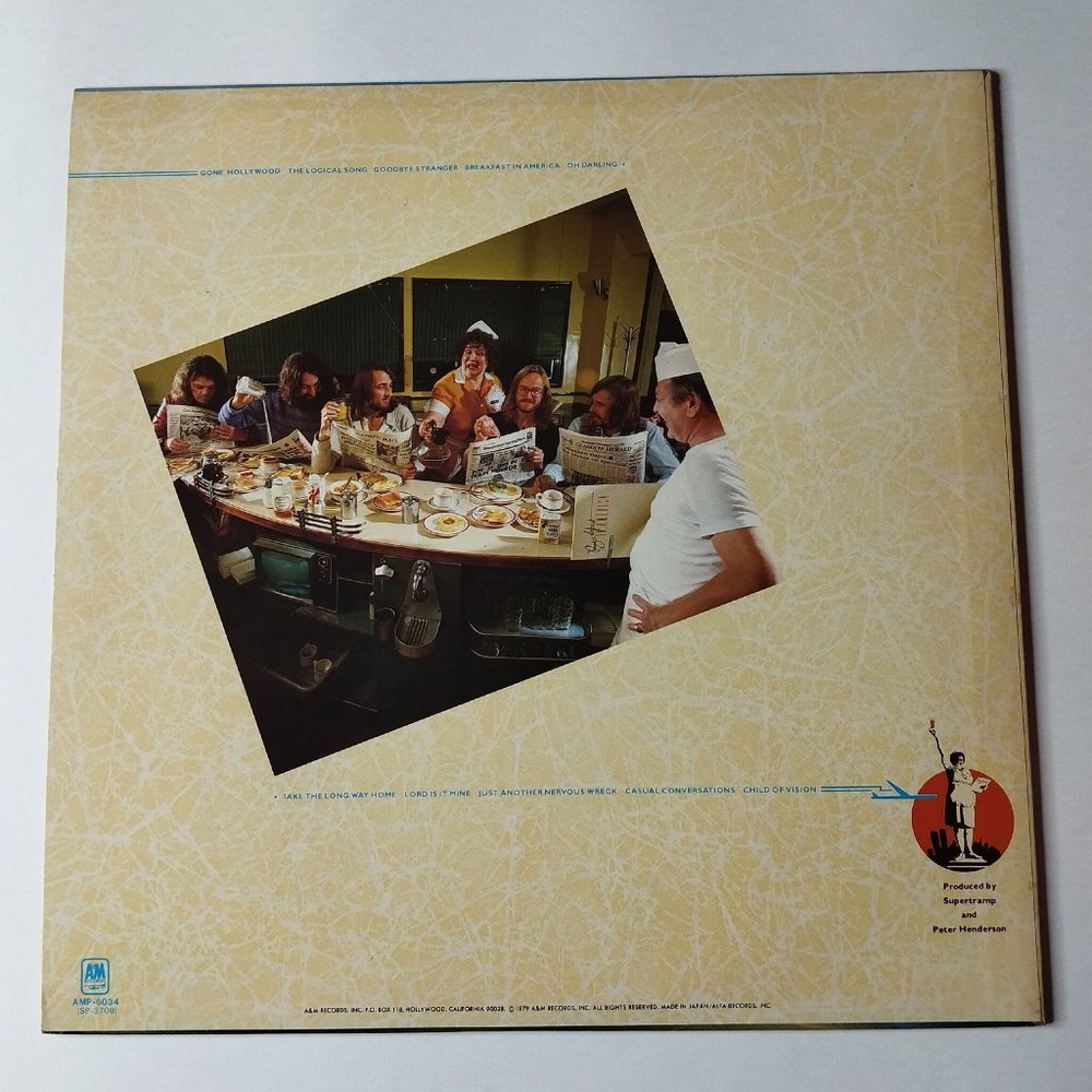 Винтажная виниловая пластинка LP Supertramp Breakfast In America (Japan 1979) (No Obi) Just Another Nervous Wreck