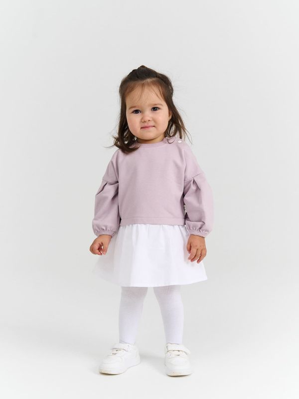 Платье с хлопковой юбкой 