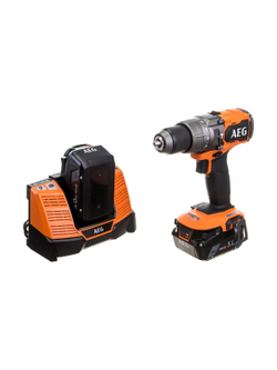 Бесщеточная аккумуляторная ударная дрель-шуруповерт AEG 18В BSB18C3BL-502C 4935478939