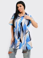 Туника-рубашка хлопок большие размеры