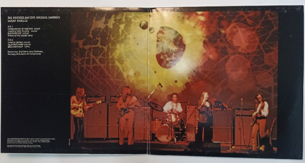 Винтажная виниловая пластинка Big Brother & The Holding Company Cheap Thrills Janis Joplin (USA 1980)