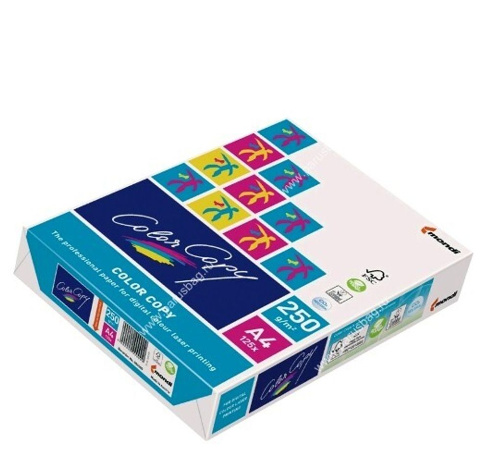 Бумага А4, 250г/м2, Color Copy, 125л., класс А++, белизна 161%