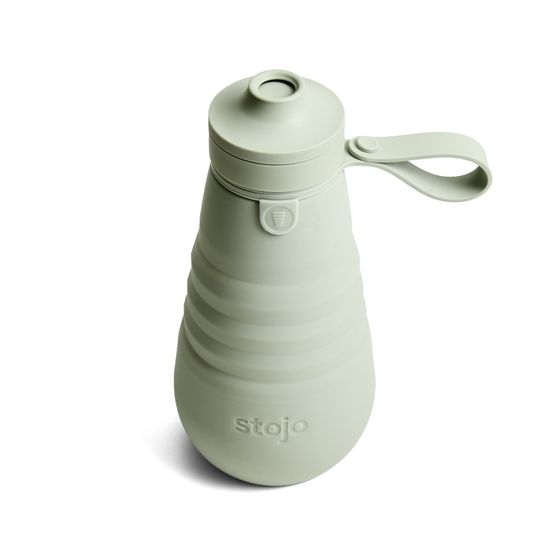 Бутылка складная силиконовая Stojo Sports Bottle Sage, 20 oz / 590 мл