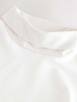 Лонгслив с воротником для девчоки Next E13-661, Кремовый