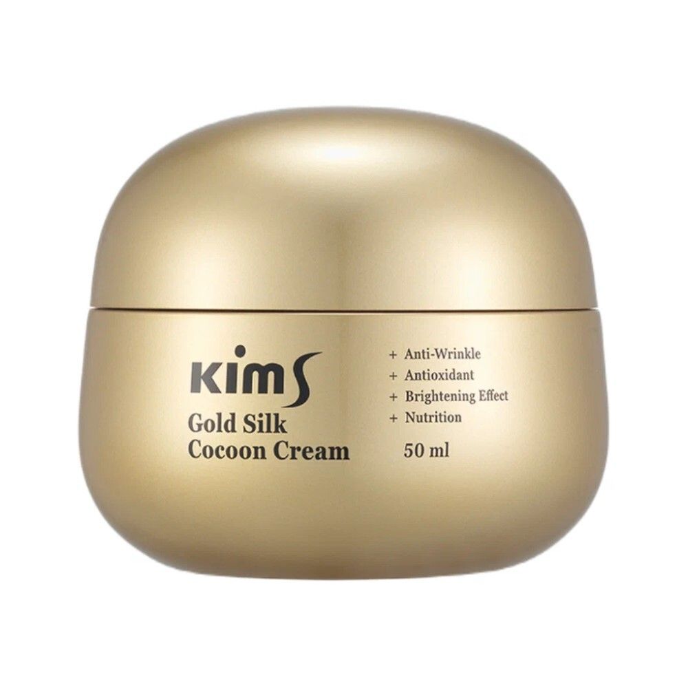 Kims Gold Silk Cocoon Cream Крем антивозрастной для лица с протеинами кокона шелкопряда, 50 мл