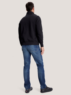 Свитшот Tommy Hilfiger Flag Logo Quater-Zip Black
