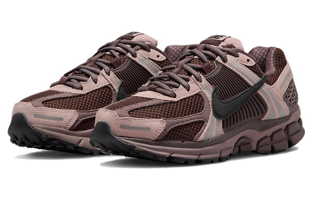 Nike Air Zoom Vomero 5 Pink Oxford and Plum Eclipse comfortable all-match fabric leather non-slip wear-resistant low-top casual running shoes women's brown