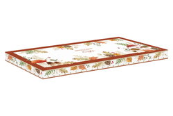 Блюдо 35х15см Easy Life Autumn Breeze Грибы и листья белое