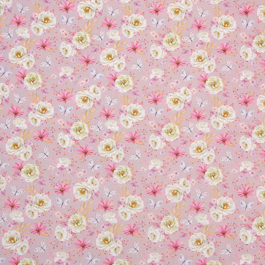 Бумага упаковочная крафт "Цветы", 50 х 70 см