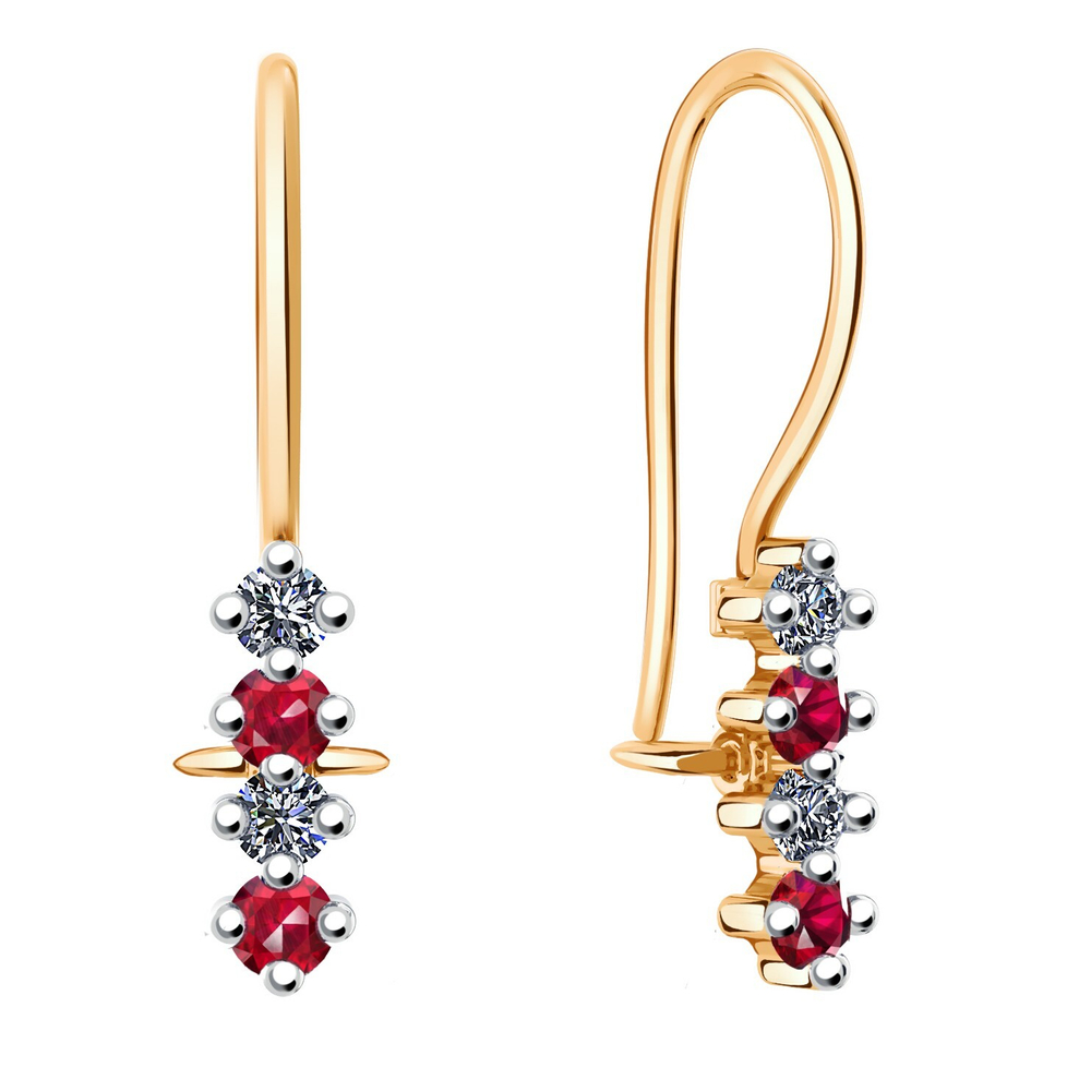 Серьги из золота 585 пробы