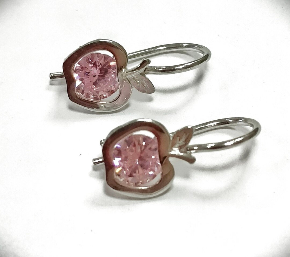 Серьги детские "Эстерелла" Яблоко