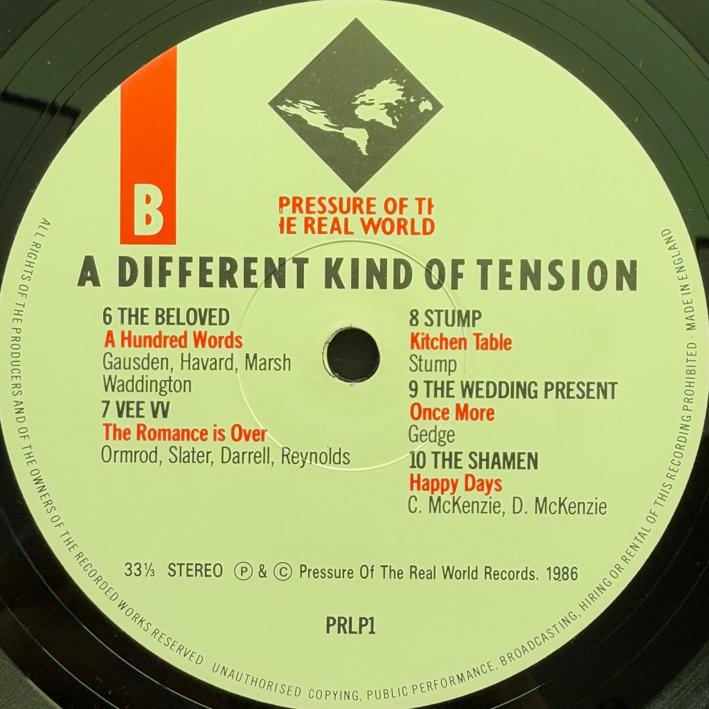Сборник A Different Kind Of Tension (Англия 1986г.)